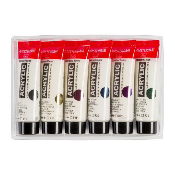 AMSTERDAM 6PK ACRYLIC PAINT PEARL by Amsterdam All Acrylics Gifts