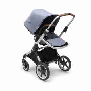 Bugaboo Lynx Complete Stroller Aluminum/Blue Melange/Blue Melange