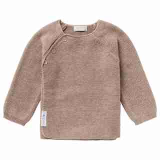 Pino Knit Cardigan, Taupe Melange