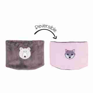 Flapjackkids - Neck Warmer - Polar Bear/Arctic Fox -Youth 3-8 years