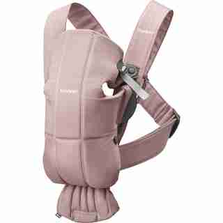 BabyBjörn Baby Carrier Mini Cotton - Dusty Pink