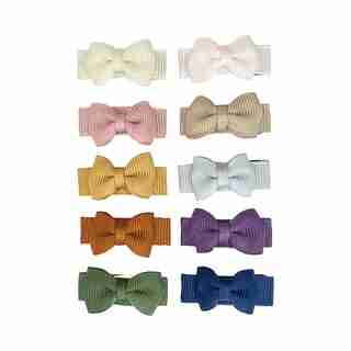 Ensemble de 10 Tuxedo Bow Snap Clips, Socal Bloom