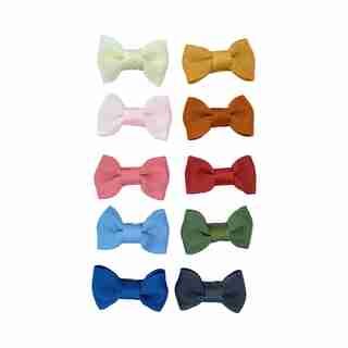 Set of 10 Charlotte Bow Snap Clips, Let Live