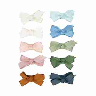 Set of 10 Chelsea Bow Snap Clips, I Do
