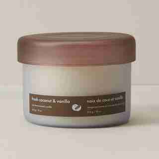 LARGE LIDDED CANDLE FRESH COCONUT AND VANILLA