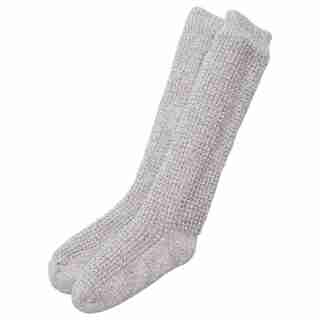 MINI WAFFLE-KNIT READING SOCKS™ GREY