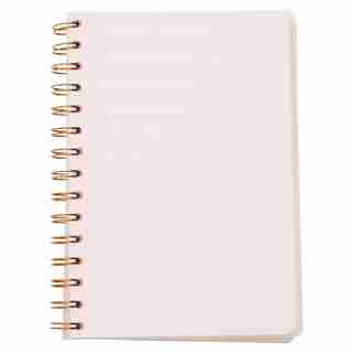 Recharge avec bords dorés pour journal à reliure spirale. 5,25 po x 7,5 po.