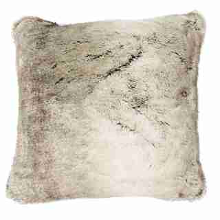 PILLOW COVER FAUX FUR SILVER FOX 18” x 18”