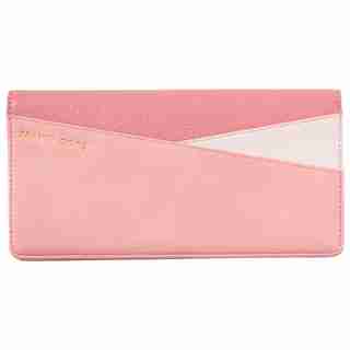LOVE AND LORE COLOURBLOCK TRAVEL WALLET PINK COMBO