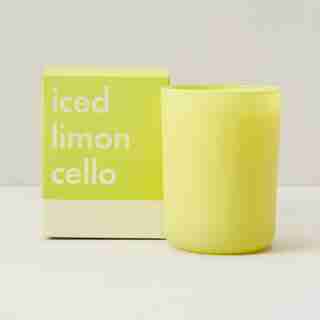 POURED GLASS CANDLE ICED LIMONCELLO