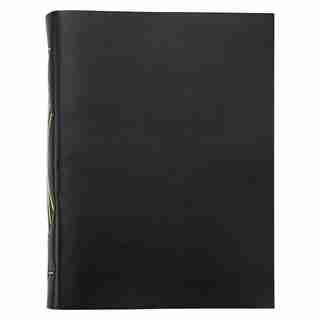 LEATHER JOURNAL SMALL STAR STITCHED OLIVE