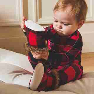 Cabin Cozy Baby Booties Size 0 - 12 months