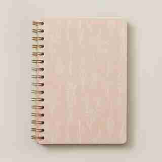 CARNET A5 À RELIURE SPIRALE – ROSE POUDRÉ