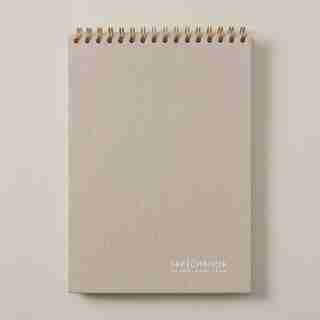 LARGE TOP SPIRAL SKETCHBOOK, NATURAL LINEN