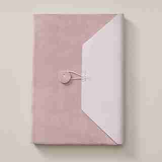 BRITTANY LEATHER AND SUEDE JOURNAL LILAC