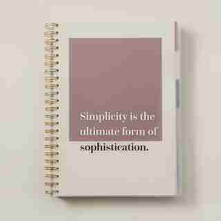 A4 6-TAB SPIRAL NOTEBOOK, SIMPLICITY