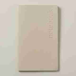 SMALLE LEATHERETTE CAHIER JOURNAL, BEIGE
