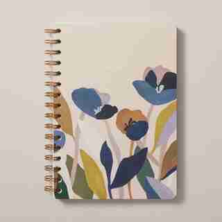 NŌTA MORNING GLORY A5 SPIRAL JOURNAL VIOLET GARDEN BLUSH
