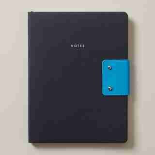 LARGE BUTTON JOURNAL, BLACK