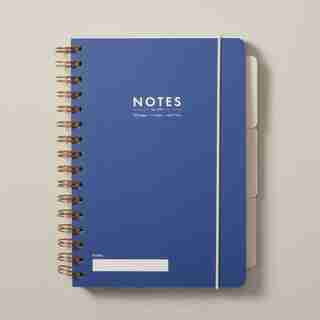 A5 3-TAB NOTEBOOK, NAVY