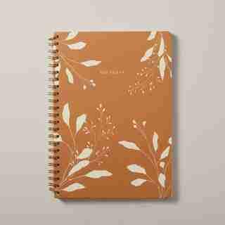 NŌTA GOOD EARTH A4 PAPERBOARD LEAVES COGNAC