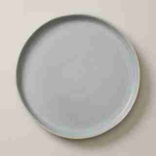 ASSIETTES À DESSERT DE STYLE NATUREL EN GRÈS – BLEU PÂLE (ENSEMBLE DE 4)