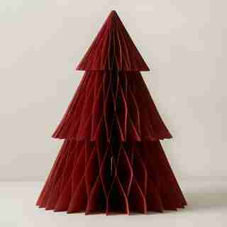 ARBRE DE NOËL ACCORDÉON EN PAPIER – MARRON, GRAND