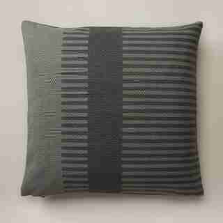 HOUSSE DE COUSSIN – MOTIF À RAYURES, ANTHRACITE (46 CM X 46 CM)