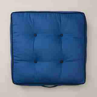 TUFTED LOUNGE PILLOW, WASHED INDIGO