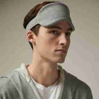 TERRY EYE MASK, HEATHER GREY