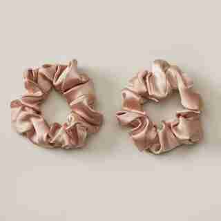 CHOUCHOUS EN SOIE (ENSEMBLE DE 2), ROSE