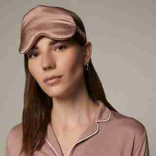 SILK SLEEP MASK, MINK