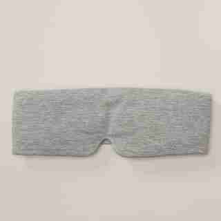 PADDED SLEEP MASK, HEATHER GREY