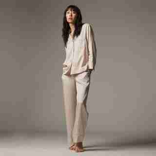 PYJAMA DEUX-PIÈCES SOYEUX – MOTIF GÉO FLORAL, LILAS, TRÈS PETIT
