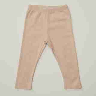 ORGANIC RIBBED PANTS, ROSE DUST 0-3 MONTHS