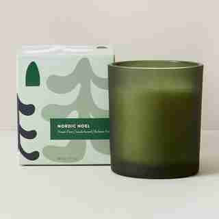 NORDIC NOEL POURED GLASS CANDLE