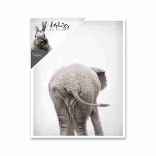 Wall Art, Elephant Bum Print