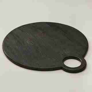 GRAND PLATEAU DE SERVICE ROND – FONCÉ MAT