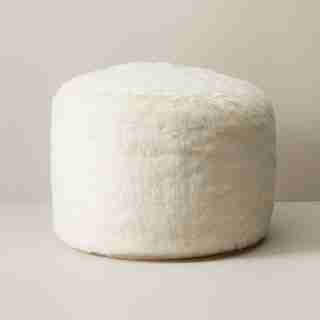 POUF CYLINDRIQUE – BLANC