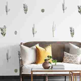 Mini Cactus Garden Wall Decals