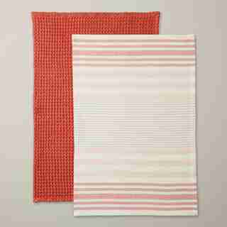 SET OF 2 TEA TOWELS, GERBERA DAISY