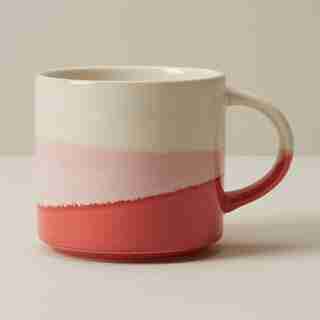 DIPPED CERAMIC MUG DUSTY ROSE