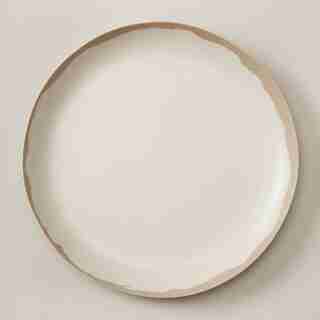 BAMBOO MELAMINE SALAD PLATE, WARM GREY