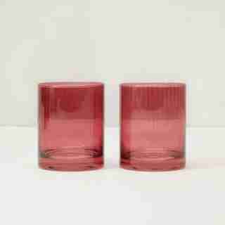 VERRES CANNELÉS – CANNEBERGE (ENSEMBLE DE 2)
