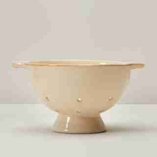 STONEWARE COLANDER, CEMENT