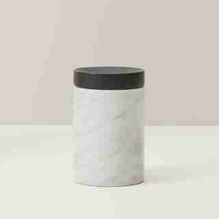 TALL MARBLE LIDDED CONTAINER