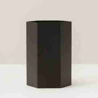 HEXAGON PENCIL HOLDER, MATTE BLACK