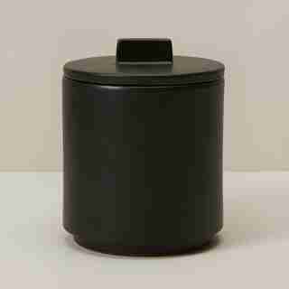 SMALL KITCHEN CANISTER, BLACK