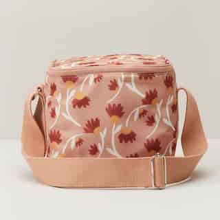 INSULATED LUNCH BAG, PINK FLORAL