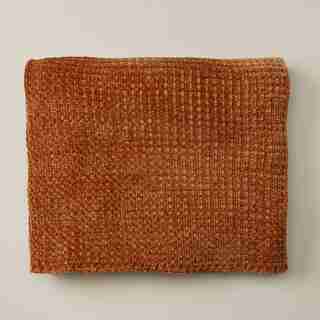 CHENILLE THROW BLANKET, SIENNA